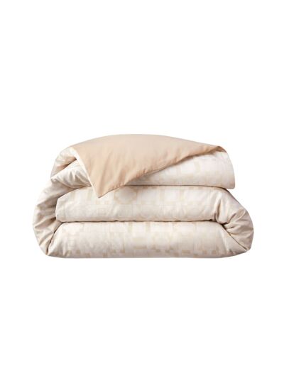 Yves Delorme - Housse de couette en satin beige, Allure