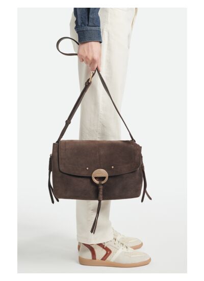Grand Sac Othilia En Cuir Velours En Cuir de Chèvre Velours