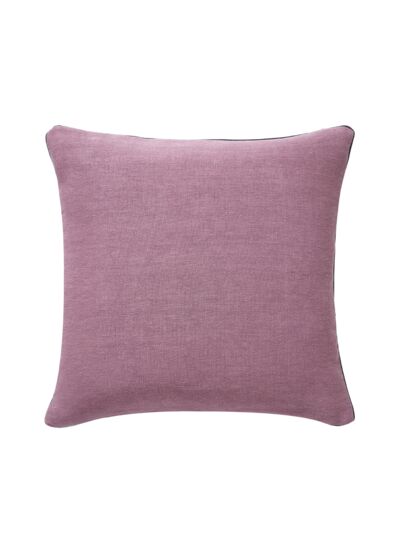 Yves Delorme - Housse de coussin en lin orange, Pigment