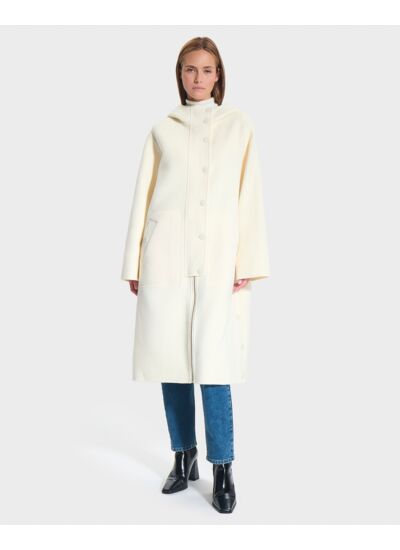 Manteau Mauranne Ecru en Laine