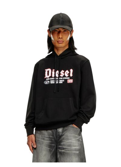 Sweat-shirt à capuche avec logo floqué
