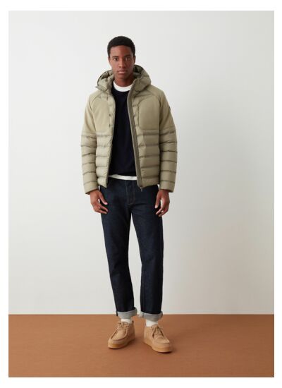 Doudoune sport en nylon et néoprène