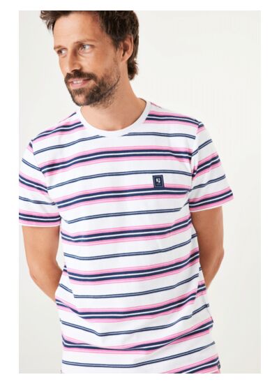 Men T-shirt Pink