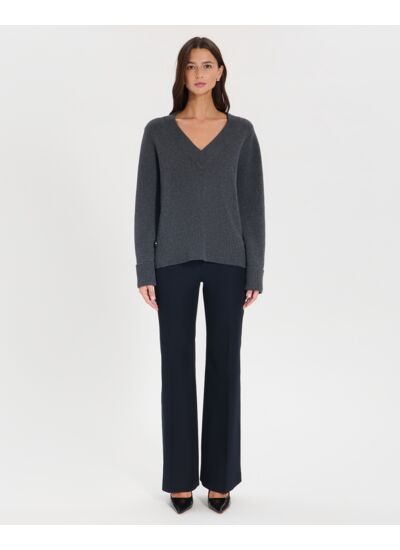 Pull Nin GRIS CHINE en Laine