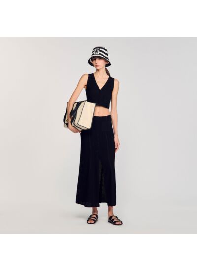 Gilet en maille fantaisie