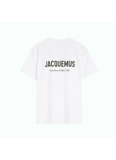 Jacquemus T-shirt Adresse Dubai Blanc