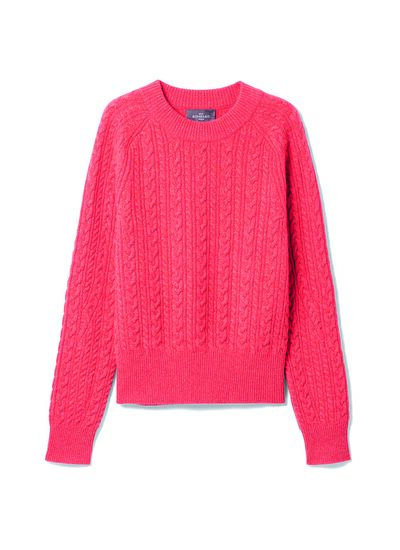 Pull col rond à torsades - Femme - GOJI