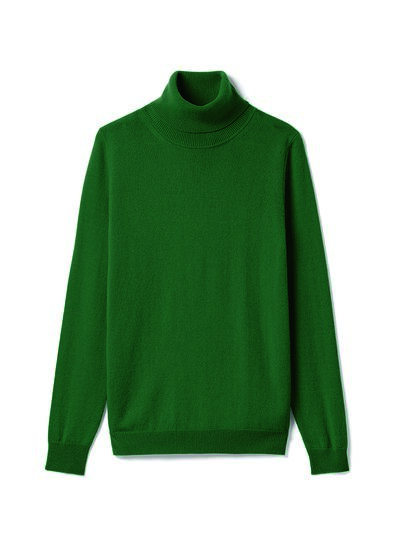 Pull col roulé classique - Femme - VERT AMAZONIE