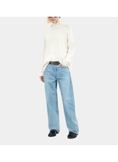 Pull En Cachemire Écru Femme