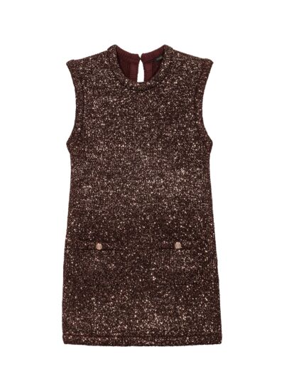 Robe courte à sequins
