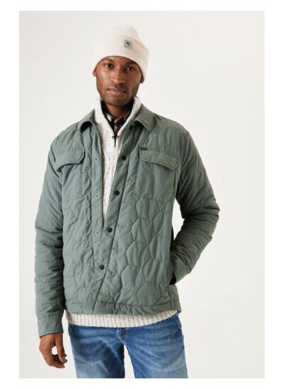 Men Overshirts Green