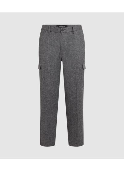 BRUSHED MELANGE CARGO PANTS