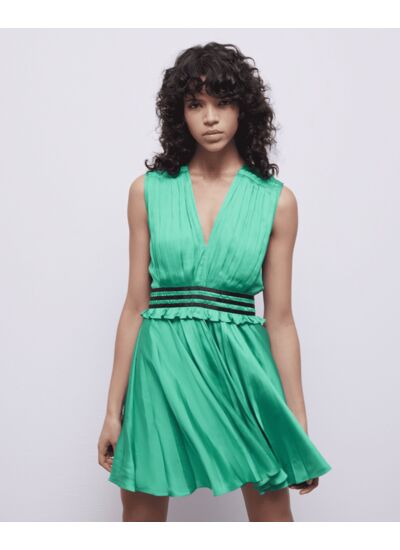 Robe Courte Sans Manche Femme