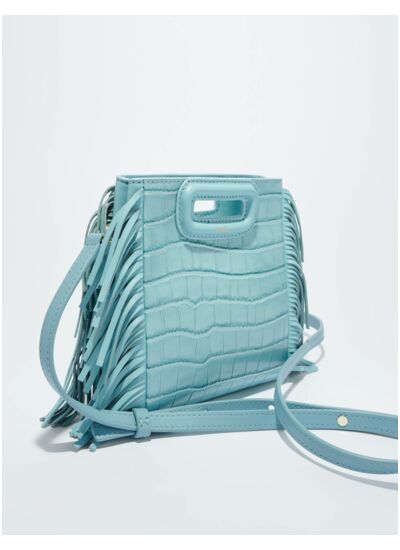 Sac M Mini en cuir effet croco