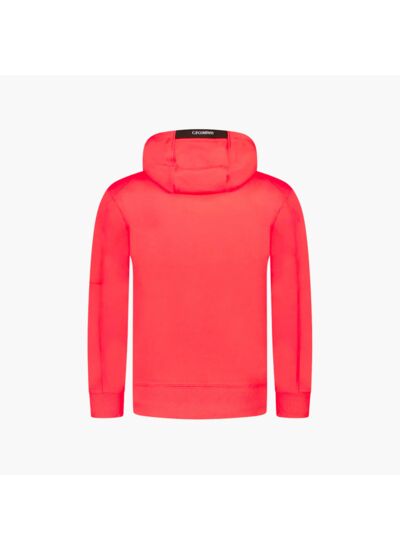CP Company Pull Hoodie Diagonal Raised Fleece Rouge