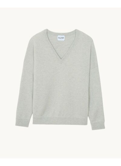 Pull Kiki Pull cachemire col v oversize femme