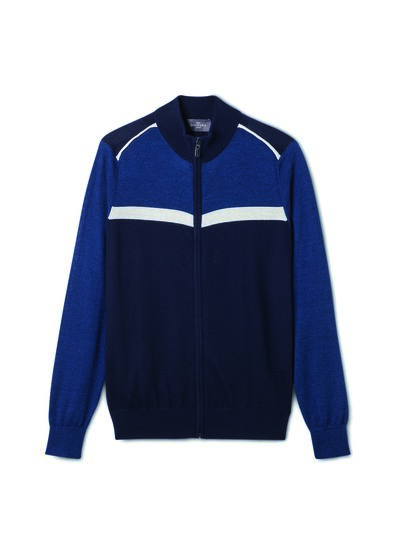Blouson ultrafin color block - Homme - MARINE/AMIRAL/PLATRE