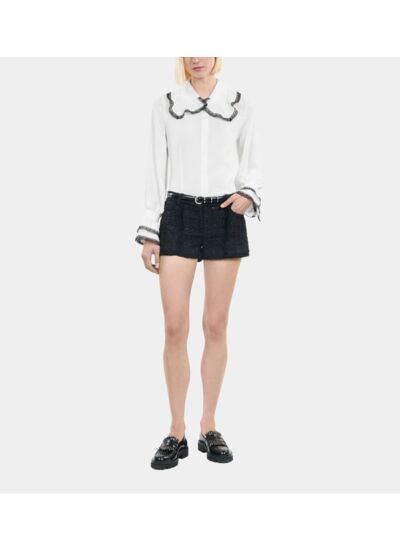 Chemise En Soie Blanche Femme