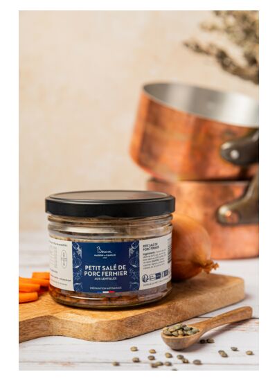 Petit salé de Porc fermier aux lentilles