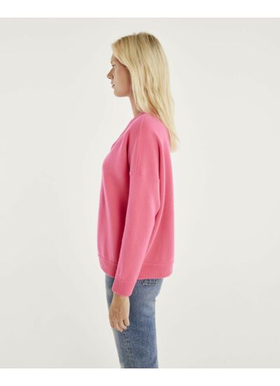 Pull Kiki Pull cachemire col v oversize femme