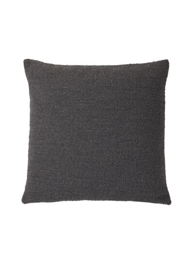 Yves Delorme - Housse de coussin en acrylique gris, Bouclette