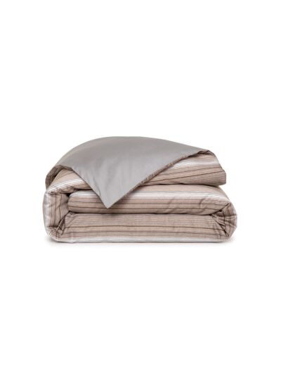BOSS Home - Housse de couette en satin de coton, Metastripe