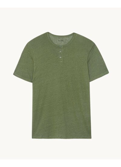 T-Shirt Lino T-Shirt Col Tunisien Lin