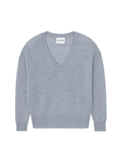 Pull Wendy Plain Pull cachemire col v boyfriend