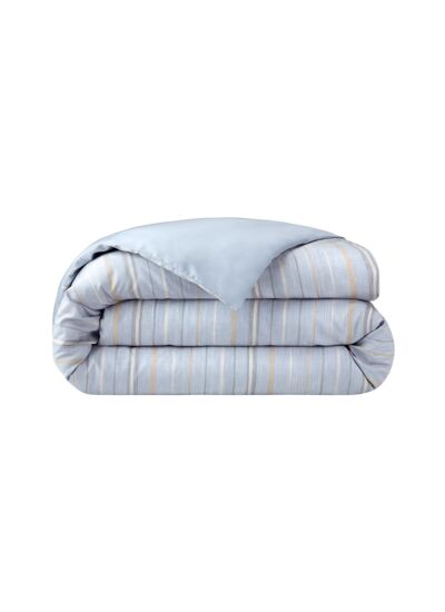 Yves Delorme - Housse de couette en satin bleu, Ombrée