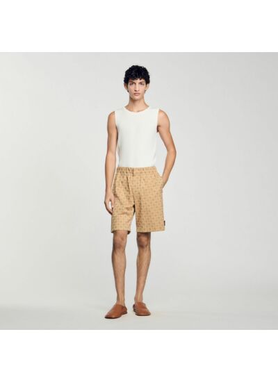 Short à jacquard Square Cross