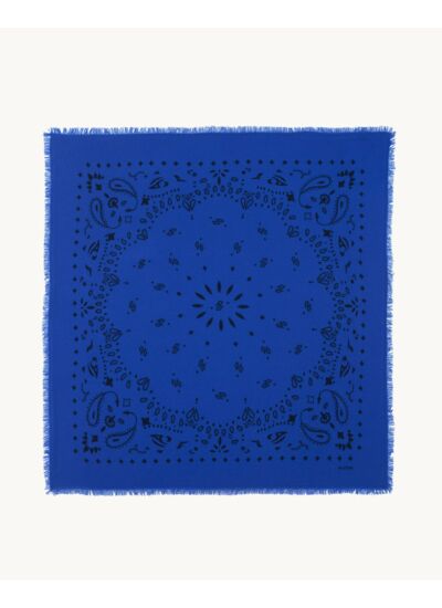 Grand Bandana Hachiko bleu cobalt