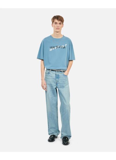 T-Shirt What Is Handwritten Bleu Clair Homme