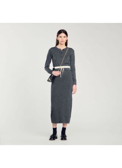 Jupe longue double ceinture