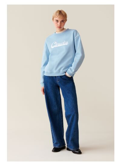 Sweatshirt ample imprimé Claudie