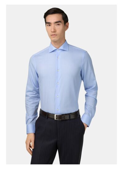 Chemise à Rayures en Coton Slim Fit