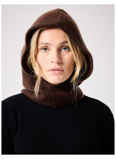 Cagoule en cachemire Lita MOKA