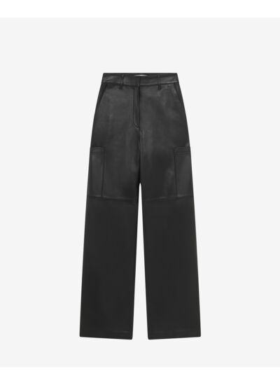 Pantalon Cargo En Cuir Mattias