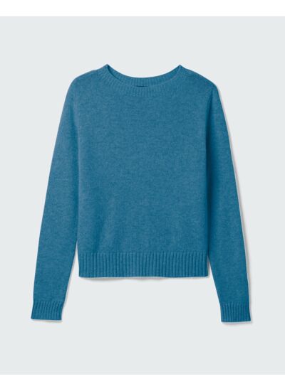 Pull col rond - Femme - BLEU CANOE