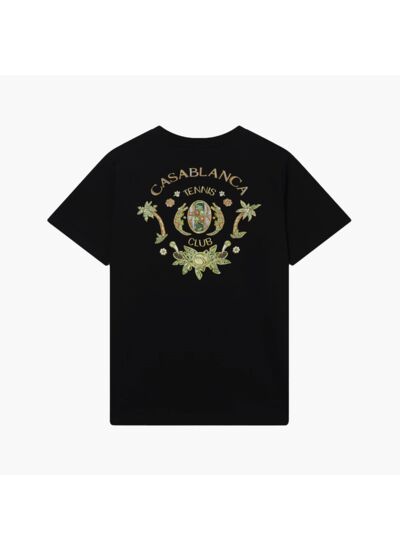 Casablanca T-Shirt Joyaux D'Afrique Tennis Club Noir