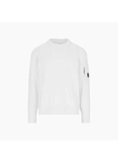CP Company Pull en Maille Blanc