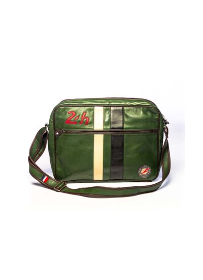 Sac Cuir 24H Messenger Vert