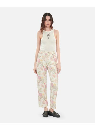 Débardeur Écru Blason Femme