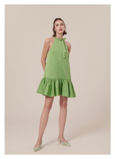 Robe Riviera-Vert en Viscose