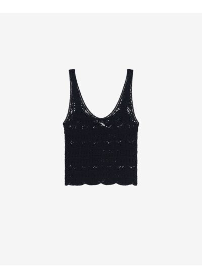 Pull Sans Manche En Lin Melangé Labelle
