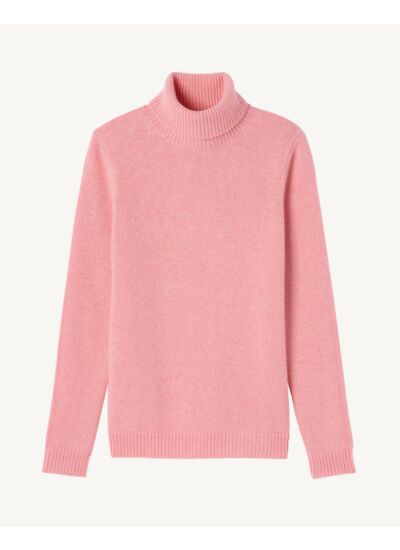 Pull col roulé - Femme - ROSE RETRO