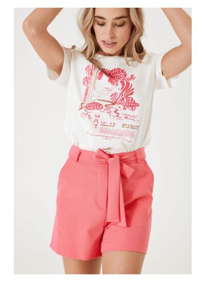 Women Shorts Pink