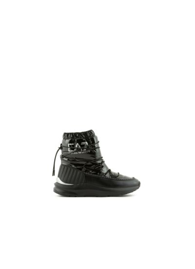 Lacets de bottes de neige hauts noirs