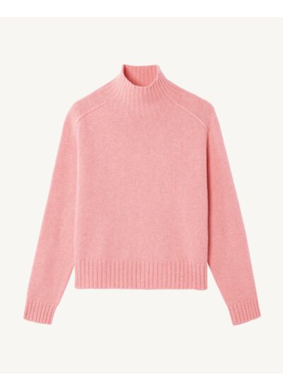 Col montant manches marteau - Femme - ROSE RETRO