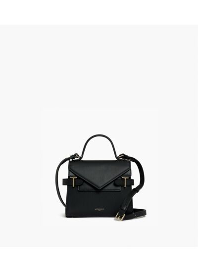 Petit sac à main double rabat Emilie en cuir signature T