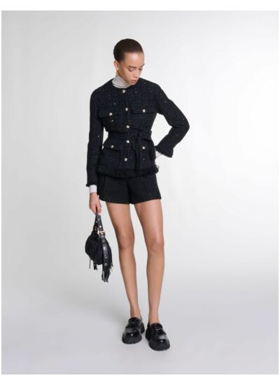 Veste en tweed sequins